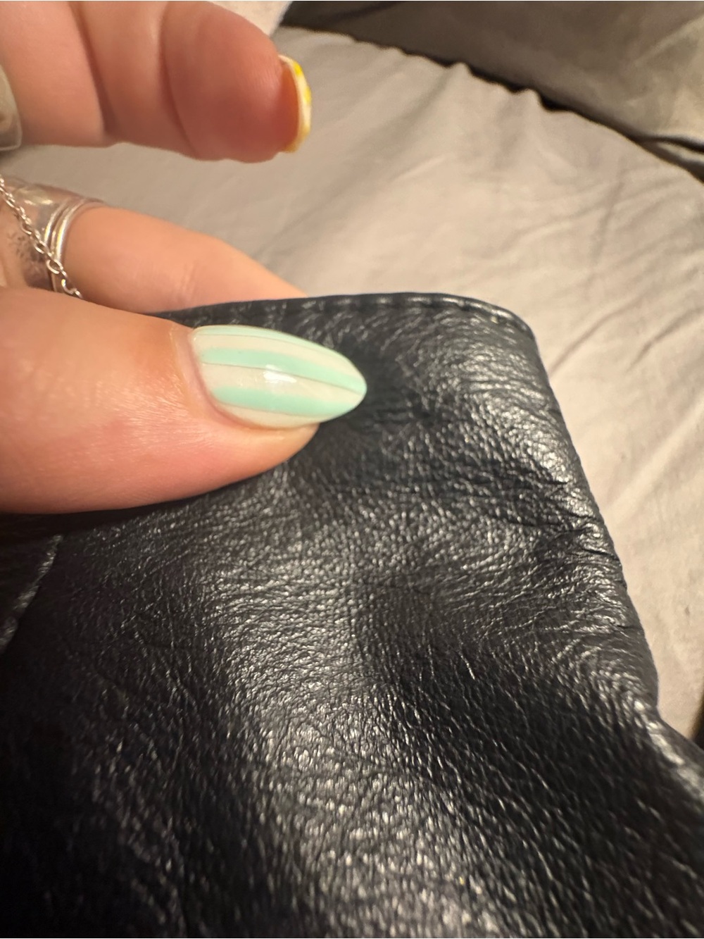 Wilson Black 100% Real Leather Pencil Skirt - Picture 4 of 7